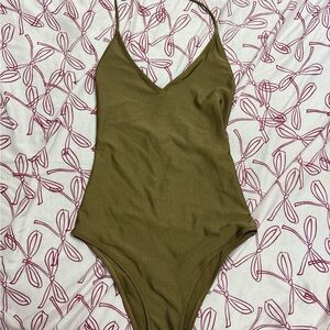 H&M Brown One Piece Swimsuit